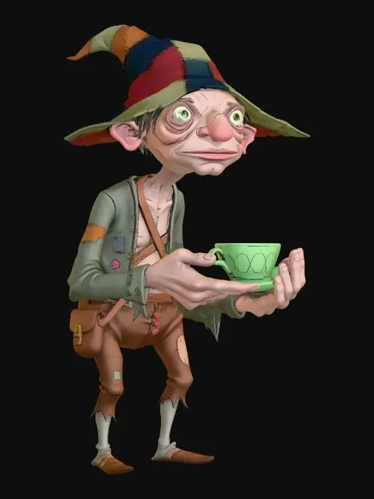 3D model for Patchwork Teacup Goblin