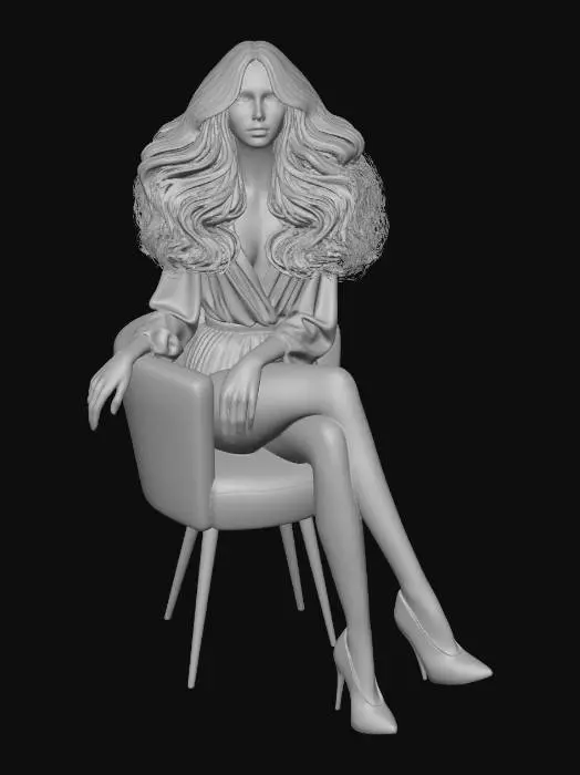 3D model for Velvet Waves in the Salon