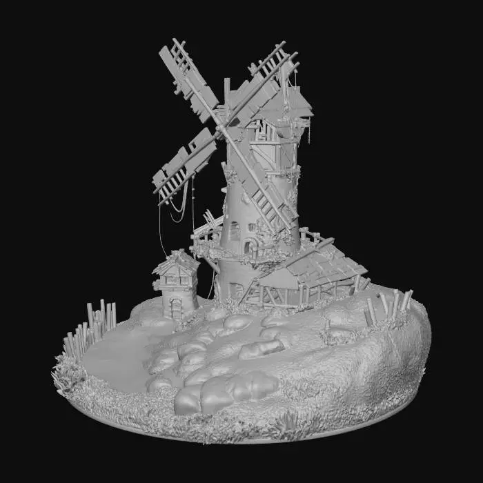 3D model for Ancient Windmill Serenity