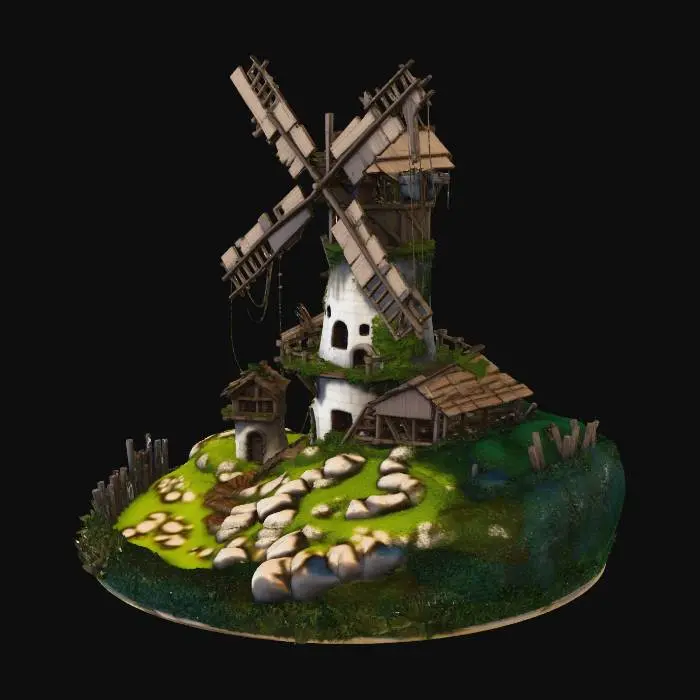 3D model for Ancient Windmill Serenity