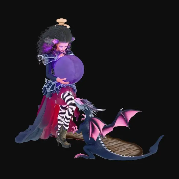 3D model for Enchanted Moonlit Companions