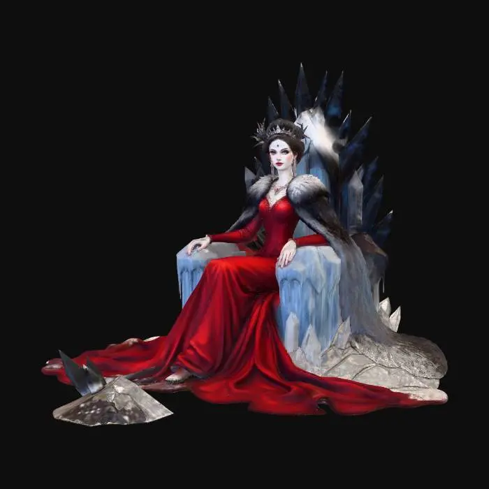 3D model for Ice Queen on a Crystal Throne