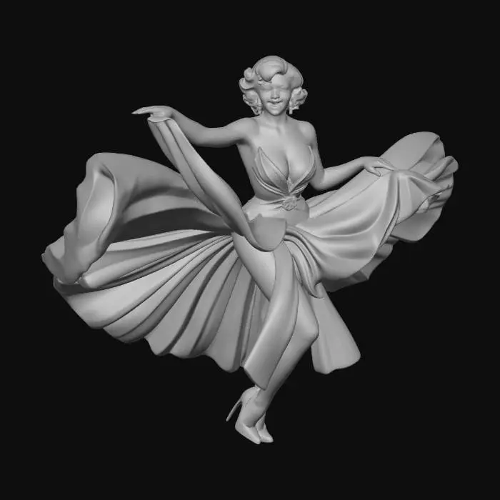 3D model for Flight of the White Dress