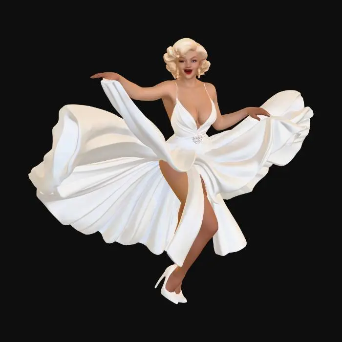3D model for Flight of the White Dress