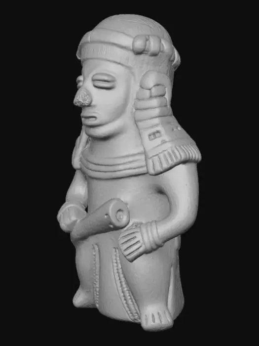 3D model for Aztec Sculpture in Library