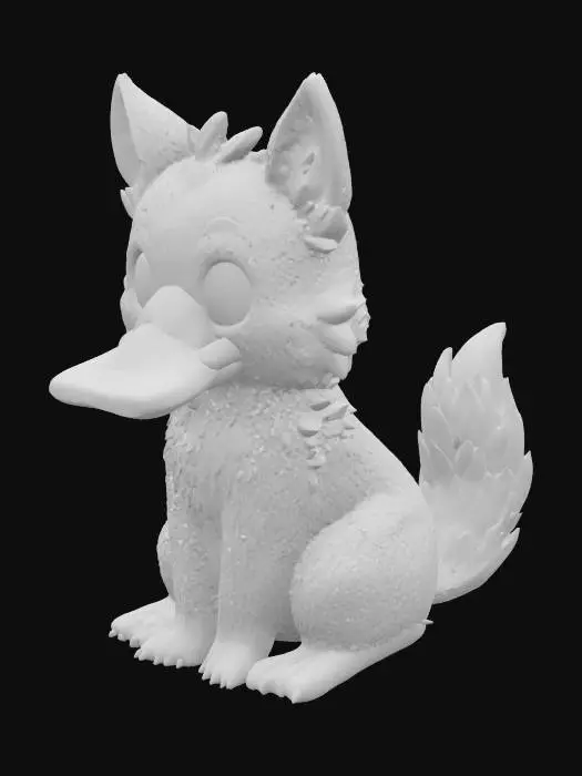 3D model for Howling platypus chick, #SketchTo3D#