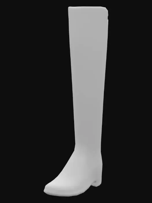 3D model for Black Suede Boot