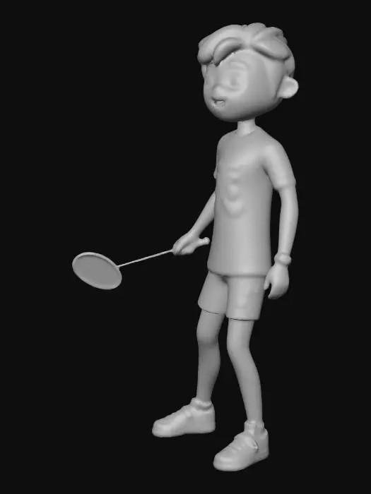 3D model for Badminton Boy