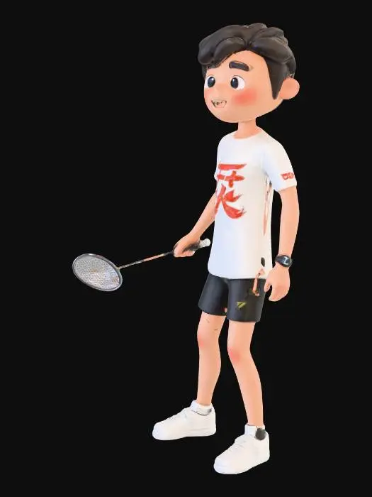 3D model for Badminton Boy