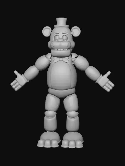 3D model for Golden Freddy