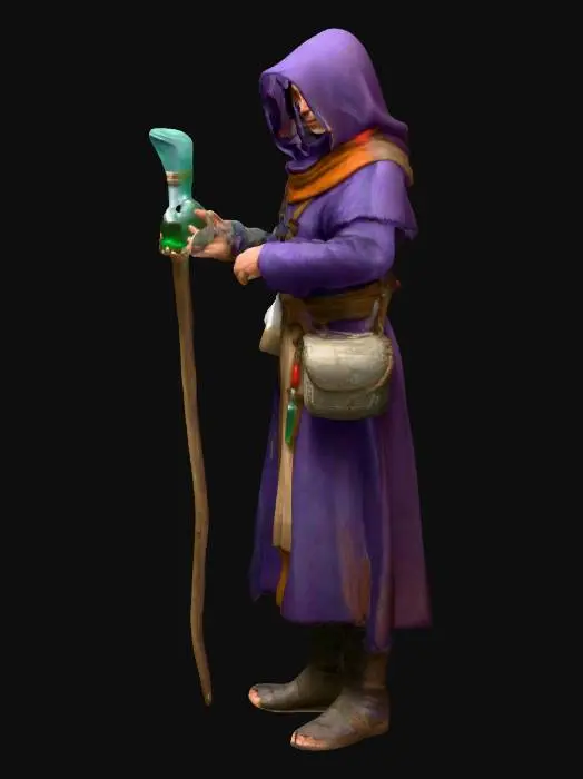 3D model for POTION SELLER 