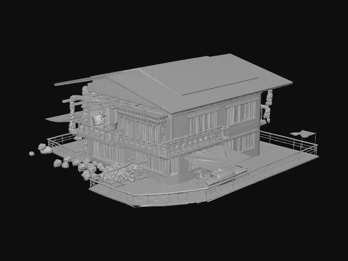 3D model for Mountain Retreat Villa
