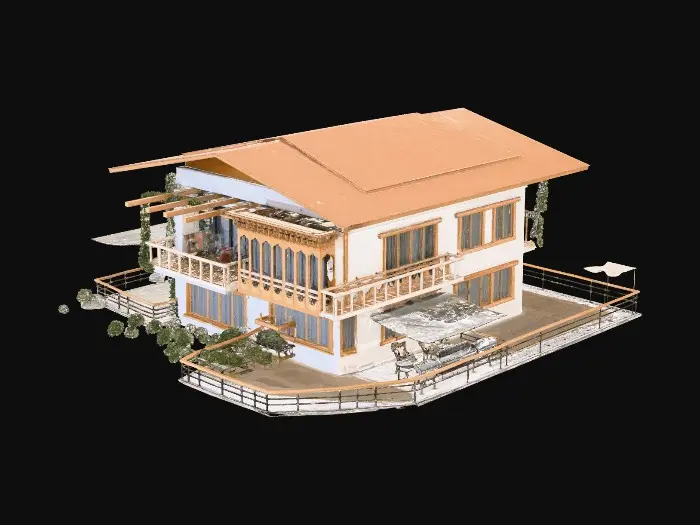 3D model for Mountain Retreat Villa