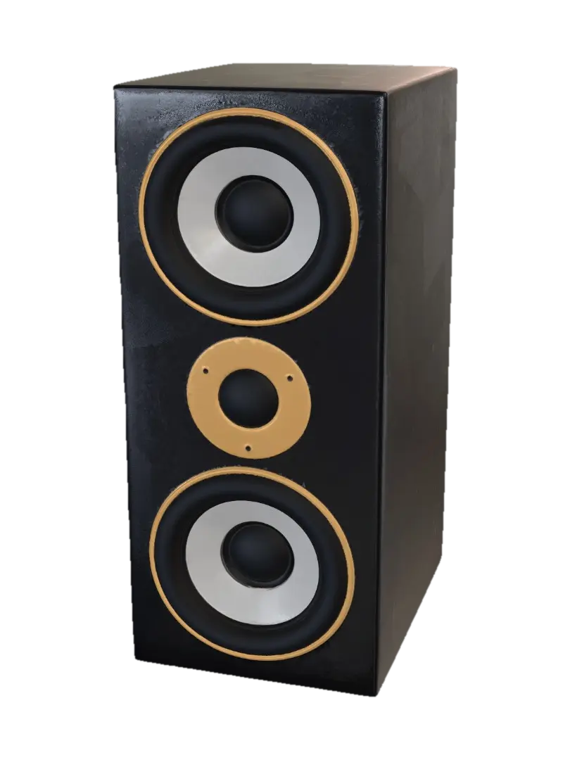 Orange Ring Studio Monitor от kushnbooty — создано с помощью генератора 3D Meshy AI, бесплатная загрузка FBX OBJ GLB STL
