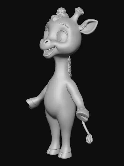 3D model for Giraffe With Open Arms