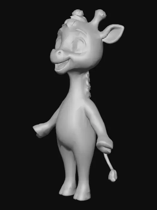 3D model for Giraffe With Open Arms