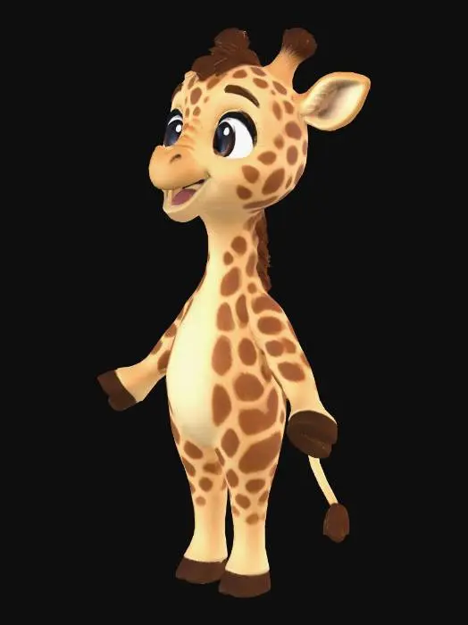 3D model for Giraffe With Open Arms
