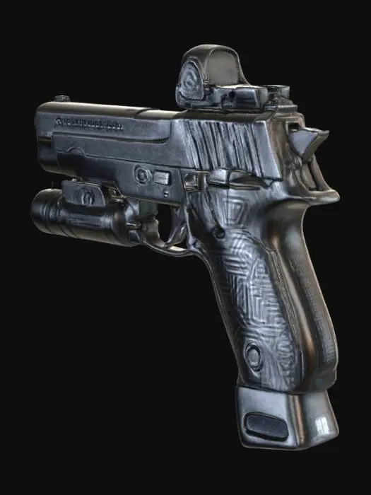 3D model for Quantum Protocol Model 89 Pistol