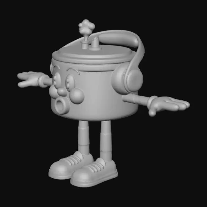 3D model for Yellow Pot Pal
