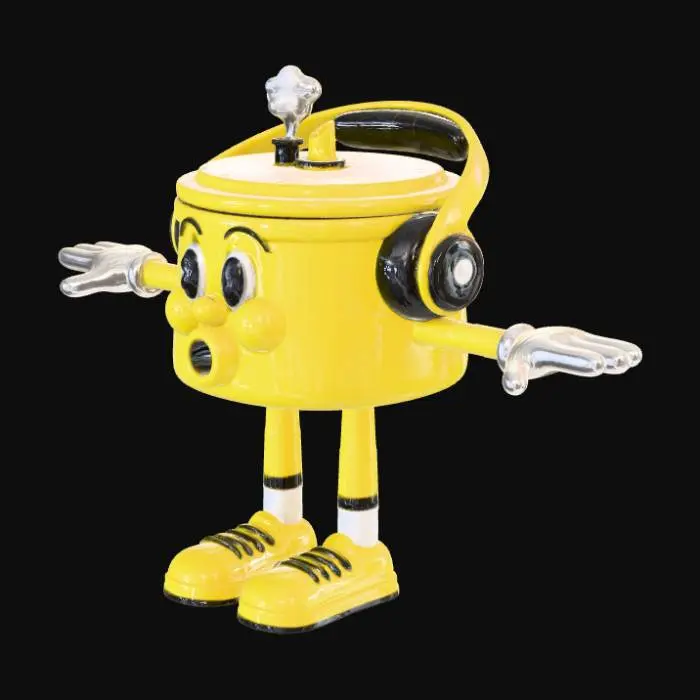 3D model for Yellow Pot Pal