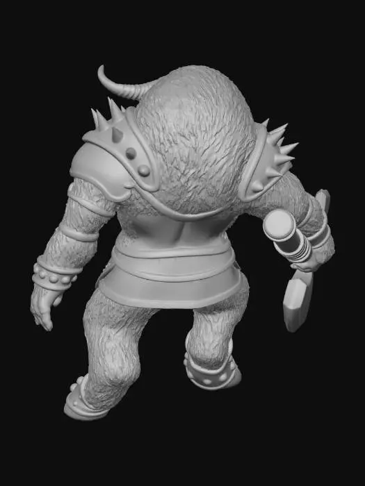 3D model for Minotaur Warrior