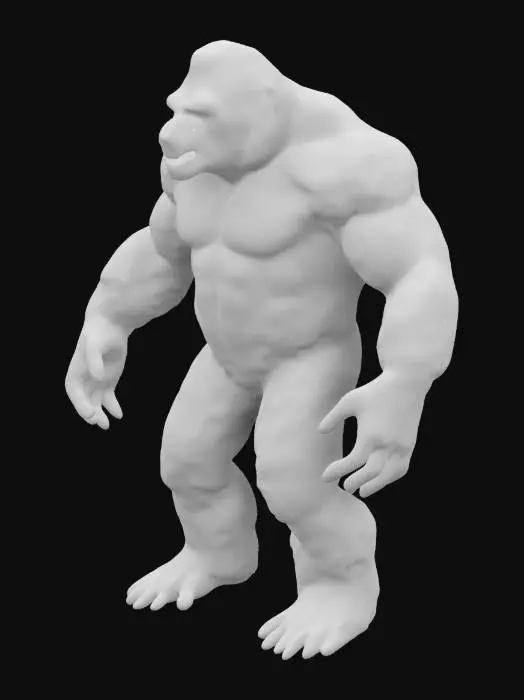 3D model for the mythical creature big foot