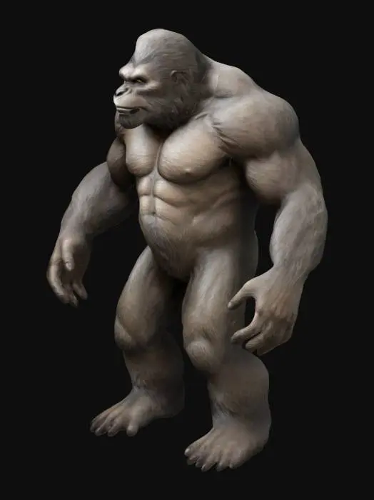 3D model for the mythical creature big foot