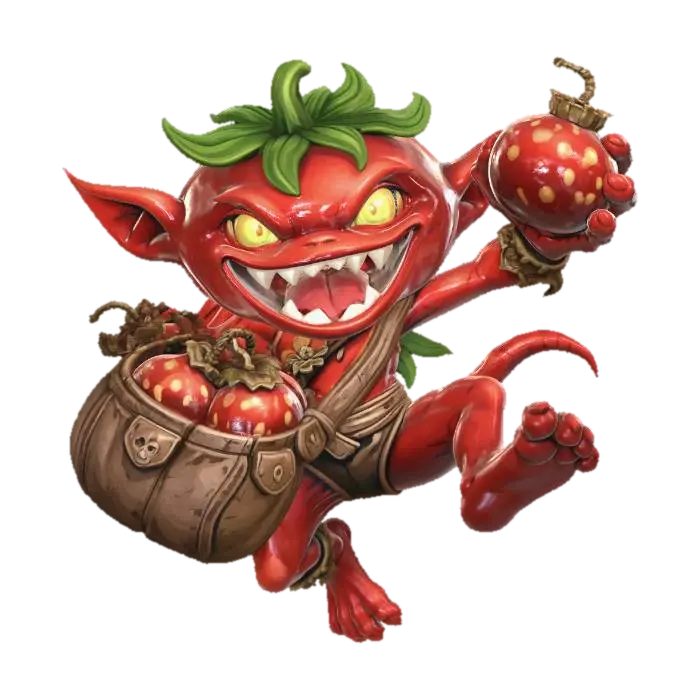 Bomb Tomato Bandit - Thief 3D model, vytvořený pomocí AI