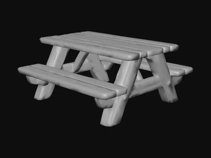 3D model for Picnic Bench