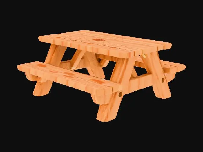 3D model for Picnic Bench