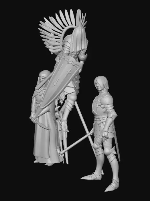 3D model for Winged Knight of the Red Banner