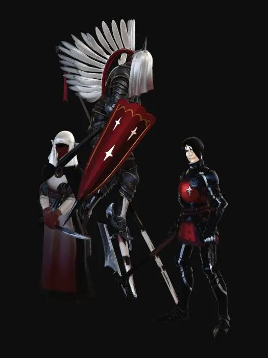 3D model for Winged Knight of the Red Banner