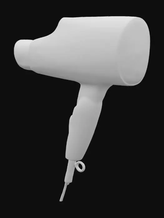 3D model for Rose Gold Hair Dryer