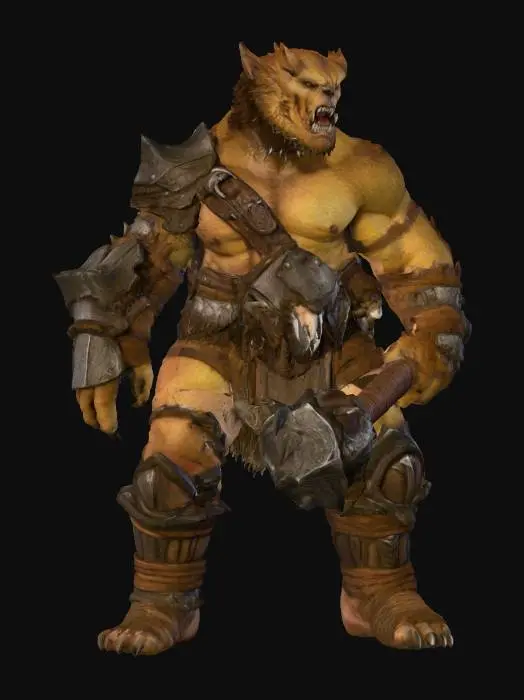 3D model for Beastly Warrior, #villain#