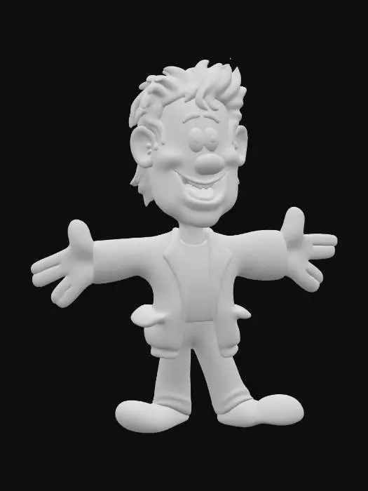 3D model for The Friendly Cartoon Character