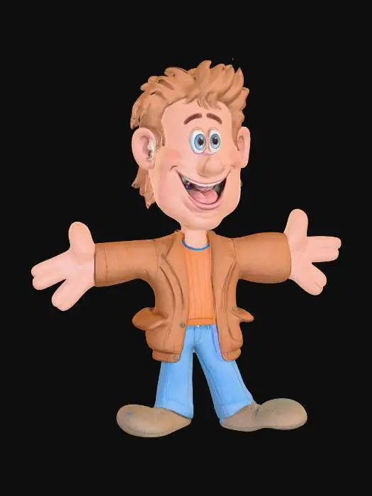 3D model for The Friendly Cartoon Character