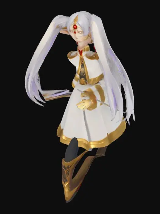 3D model for Elf Mage Character