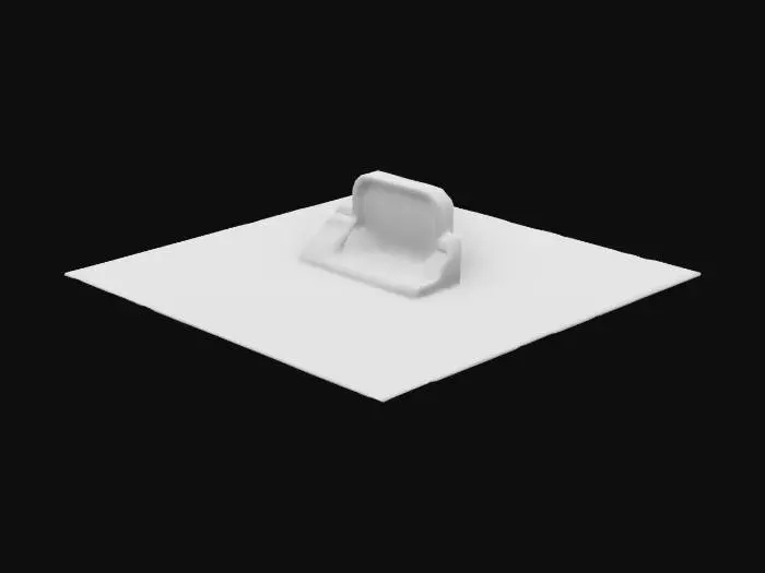 3D model for a retro-futuristic cyberdeck with buttons and interfaces. Sci-Fi, Industrial, Cyberpunk, Ultra Realistic.