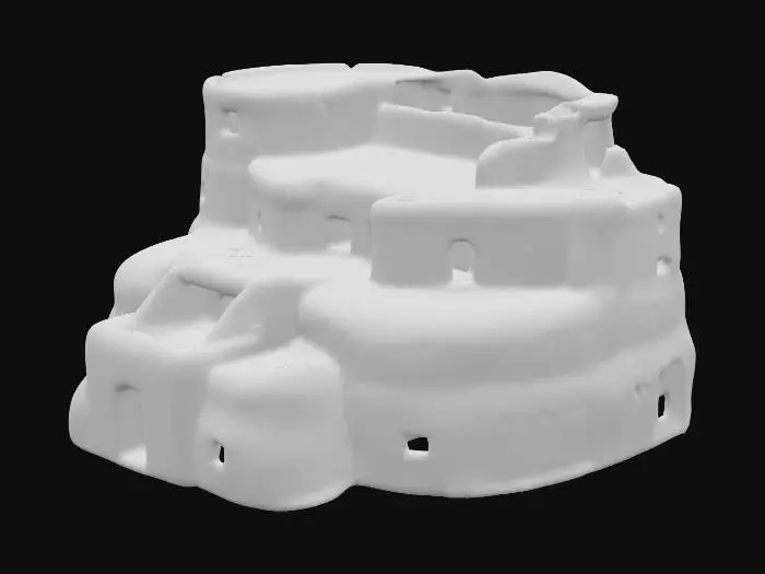 3D model for #clay#, native american castle, Wetherill Mesa, adobe