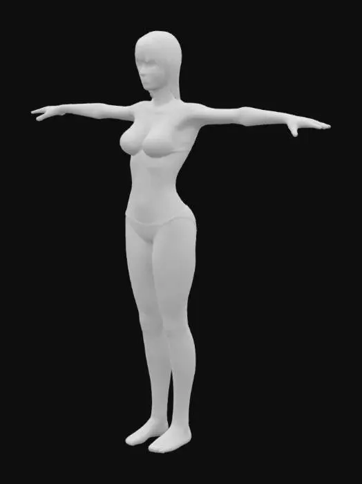 3D model for Malcolm Liepke art style, Adult gorgeous 
underwear woman with legs squared off, Highly Detailed, Full Body realistic, she has a short blue hair, the texture is clean and has no defects