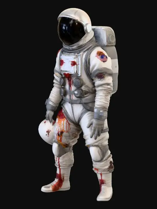 3D model for #Halloween2025#, headless horseman astronaut