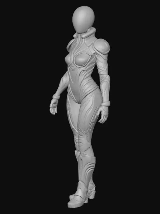 3D model for sci-fi costume that looks like it is from a 1970s sci-fi movie, defined edges, Sci-Fi, 
Highly Detailed