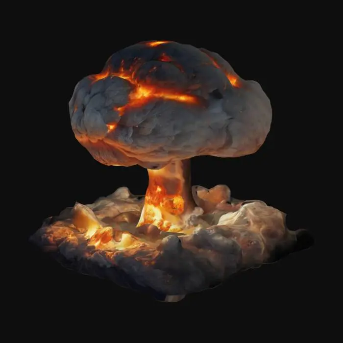 3D model for nuclear explosion, #women#