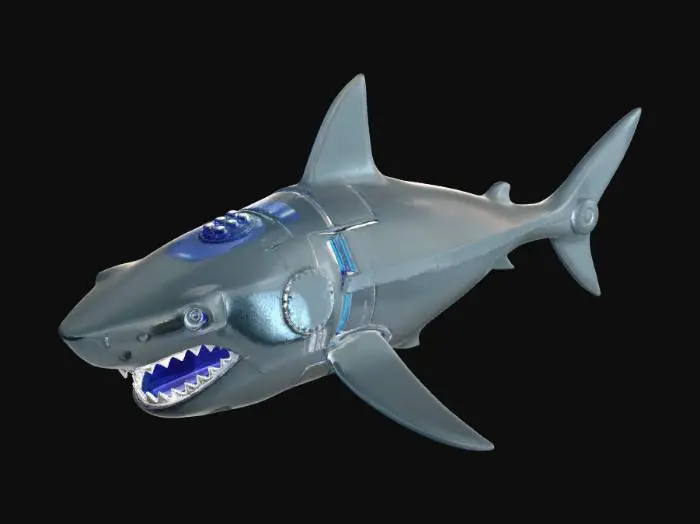 3D model for Cybernetic Great white shark