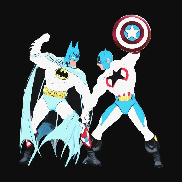 3D model for Worlds Collide: Batman vs Captain America