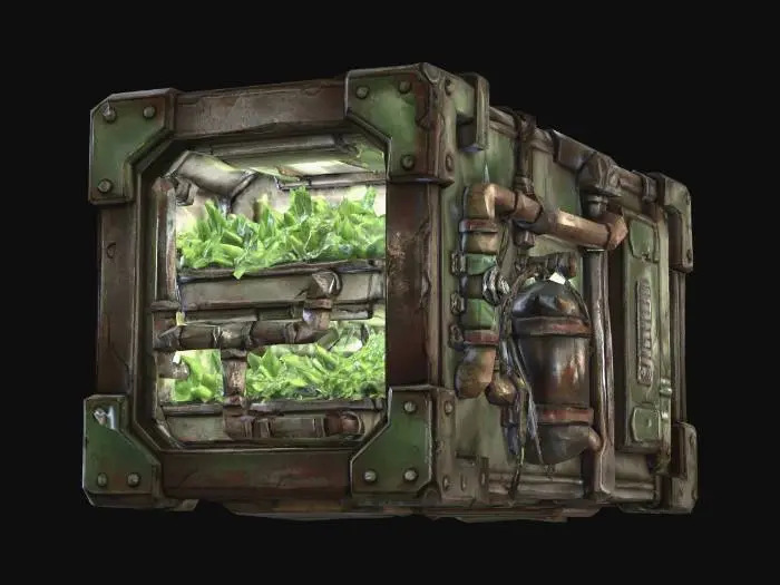 3D model for Rusty Hydroponic Grow Box