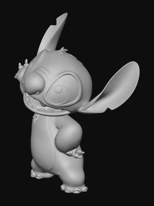 3D model for Stitch Waving Hello