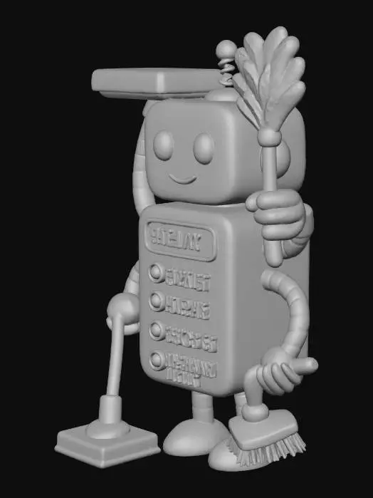 3D model for Cleaning Bot Ready
