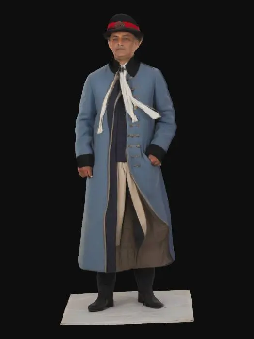 3D model for Gentleman in Winter Coat