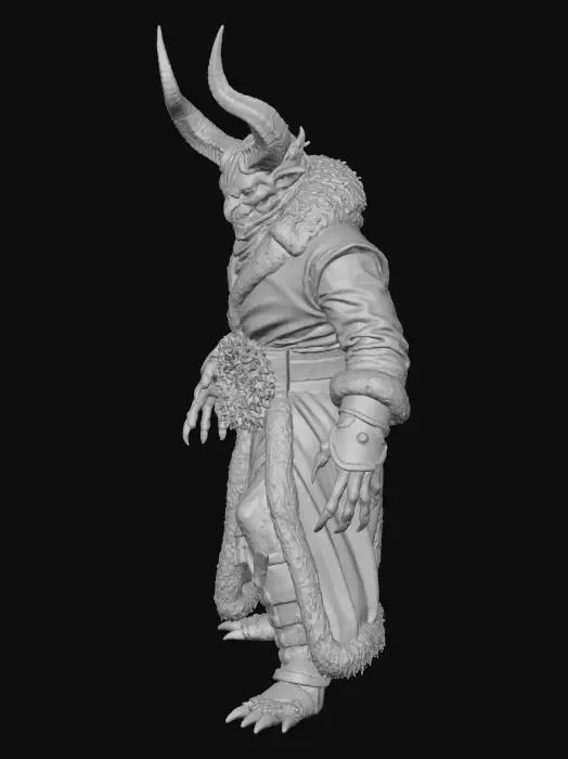 3D model for #Christmas2025#, Monster Diablo, from, Diablo game, with christmas outfit, in attack, detailed